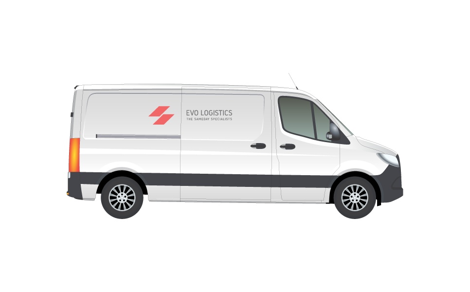 Medium wheel base same day courier van